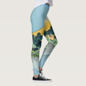 Hokusai - Fuji reflecteert in het meer van Kawaguc Leggings (Rechts)
