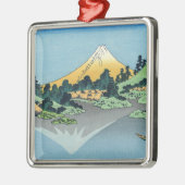 Hokusai - Fuji reflecteert in het meer van Kawaguc Metalen Ornament (Links)