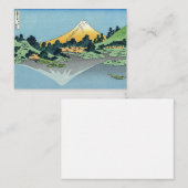 Hokusai - Fuji reflecteert in het meer van Kawaguc Notitiekaartje (Voorkant / Achterkant)