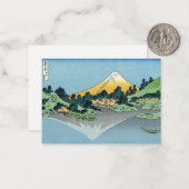 Hokusai - Fuji reflecteert in het meer van Kawaguc Notitiekaartje (Voorkant / Achterkant in situ)