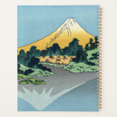 Hokusai - Fuji reflecteert in het meer van Kawaguc Planner (Achterkant)