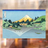 Hokusai - Fuji reflecteert in het meer van Kawaguc Raamsticker (Vel 2)