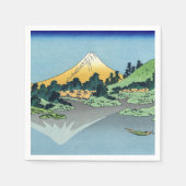 Hokusai - Fuji reflecteert in het meer van Kawaguc Servet (Voorkant)