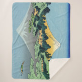 Hokusai - Fuji reflecteert in het meer van Kawaguc Sherpa Deken (Voorkant)