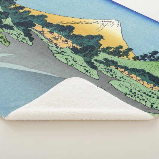 Hokusai - Fuji reflecteert in het meer van Kawaguc Sherpa Deken (3/4)