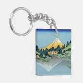 Hokusai - Fuji reflecteert in het meer van Kawaguc Sleutelhanger (Voorkant Links)
