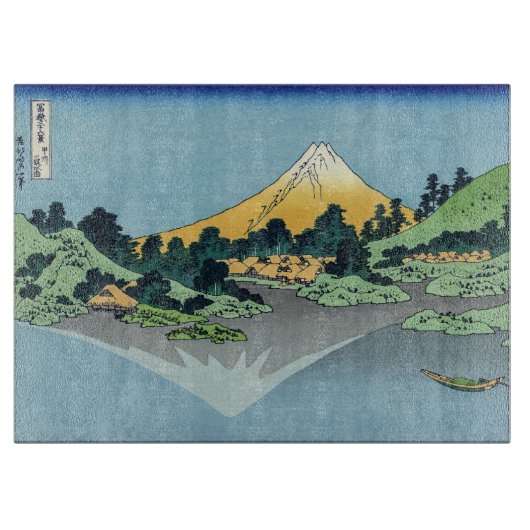 Hokusai - Fuji reflecteert in het meer van Kawaguc Snijplank (Voorkant)