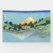 Hokusai - Fuji reflecteert in het meer van Kawaguc Spandoek (Horizontaal)