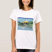 Hokusai - Fuji reflecteert in het meer van Kawaguc T-shirt (Voorkant)