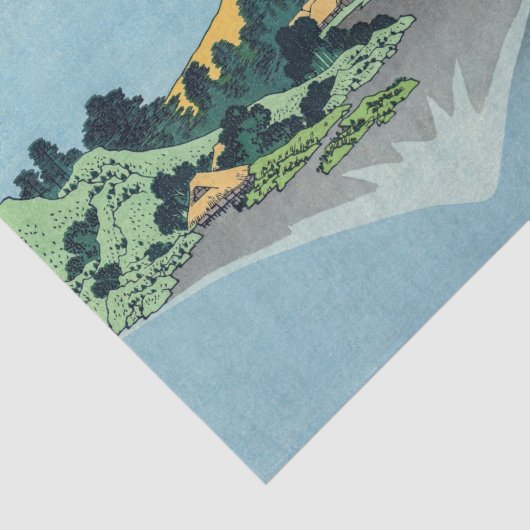 Hokusai - Fuji reflecteert in het meer van Kawaguc Tissuepapier (Detail)