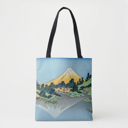 Hokusai - Fuji reflecteert in het meer van Kawaguc Tote Bag (Voorkant)