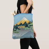 Hokusai - Fuji reflecteert in het meer van Kawaguc Tote Bag (Dichtbij)