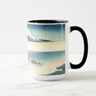 Hokusai: Fuji van een Boat Mok