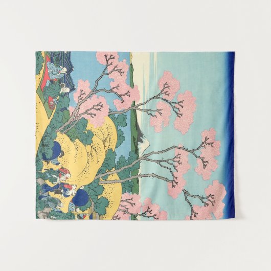 Hokusai Fuji van Gotenyama op het Hokaidō bij Shin Wandkleed (Voorkant (horizontaal))