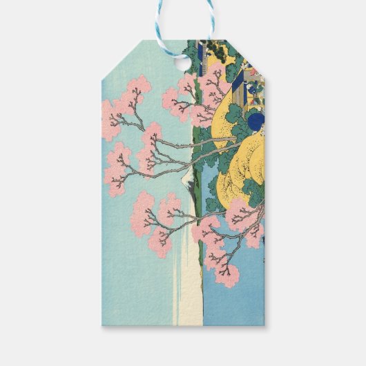 Hokusai Fuji van Gotenyama op het Hokaidō Cadeaulabel (Voorkant)