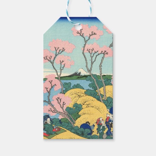 Hokusai Fuji van Gotenyama op het Hokaidō Cadeaulabel (Voorkant)