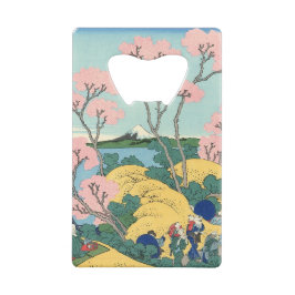Hokusai Fuji van Gotenyama op het Hokaidō Creditkaart Flessenopener