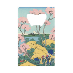 Hokusai Fuji van Gotenyama op het Hokaidō Creditkaart Flessenopener
