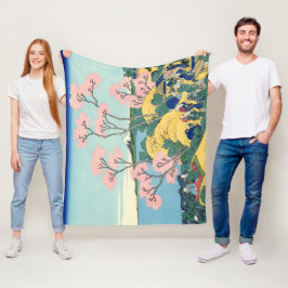 Hokusai Fuji van Gotenyama op het Hokaidō Fleece Deken