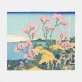 Hokusai Fuji van Gotenyama op het Hokaidō Fleece Deken (Voorkant (Horizontaal))