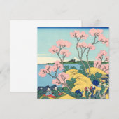 Hokusai Fuji van Gotenyama op het Hokaidō Kaart (Voorkant / Achterkant)