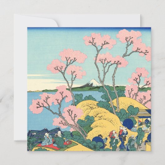 Hokusai Fuji van Gotenyama op het Hokaidō Kaart (Voorkant)