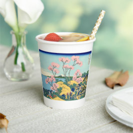 Hokusai Fuji van Gotenyama op het Hokaidō Papieren Bekers