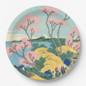 Hokusai Fuji van Gotenyama op het Hokaidō Papieren Bordje (Voorkant)