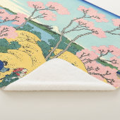 Hokusai Fuji van Gotenyama op het Hokaidō Sherpa Deken (3/4)