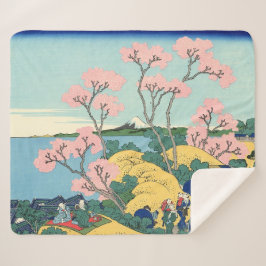 Hokusai Fuji van Gotenyama op het Hokaidō Sherpa Deken