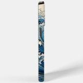 Hokusai Geïnspireerd Japandi Wave Art Digitale Pri Case-Mate iPhone Case (Achterkant / Rechts)