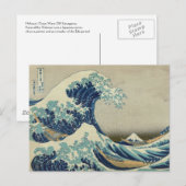 Hokusai: Geweldige golf van Kanagawa Briefkaart (Voorkant / Achterkant)