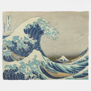 Hokusai: Geweldige golf van Kanagawa Fleece Blanke