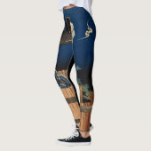 HOKUSAI GHOST WOODBLOCK PRINT GEDRUKTE LEGGINGS (Links)