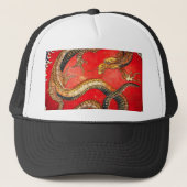 Hokusai Gold Japans drakenPet Trucker Pet (Voorkant)