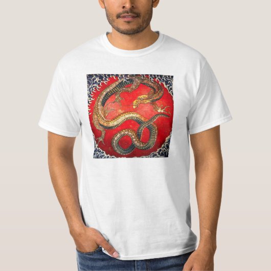 Hokusai Gold Japans T-shirt (Voorkant)