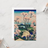 Hokusai - Goten-Yama-Heuvel Kaart (Voorkant / Achterkant in situ)