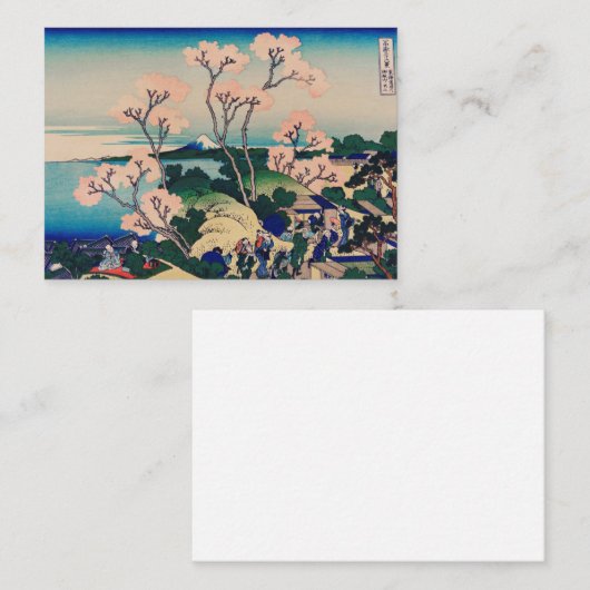 Hokusai - Goten-Yama-Heuvel Notitiekaartje (Voorkant / Achterkant)