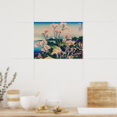 Hokusai - Goten-Yama-Heuvel Poster (Keuken)