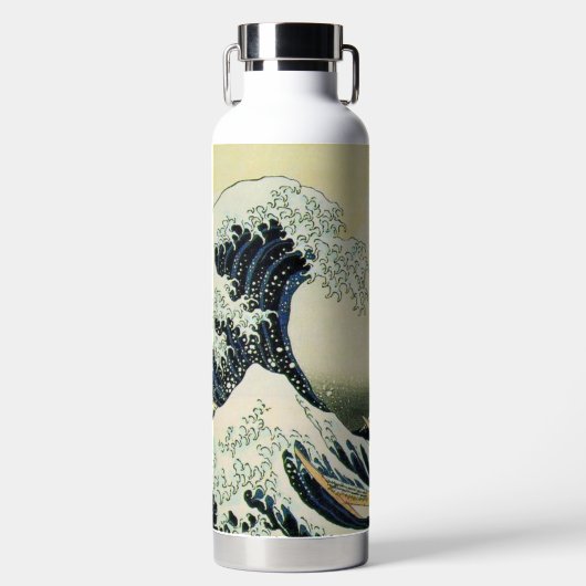 Hokusai Great Wave geïsoleerde fles (Voorkant)