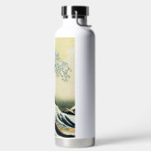 Hokusai Great Wave geïsoleerde fles (Links)