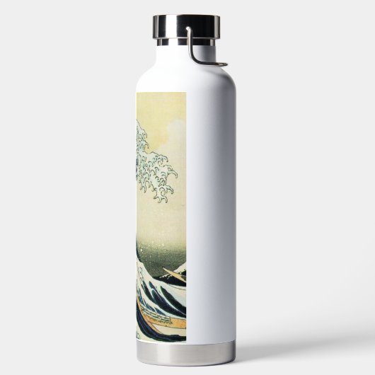 Hokusai Great Wave geïsoleerde fles (Links)
