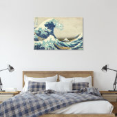 Hokusai Great Wave off Kanagawa GalleryHD Canvas Afdruk (Insitu (Slaapkamer))