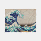 Hokusai Great Wave off Kanagawa.  japan kunst Fleece Deken (Voorkant (Horizontaal))