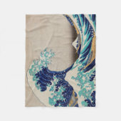 Hokusai Great Wave off Kanagawa.  japan kunst Fleece Deken (Voorkant)
