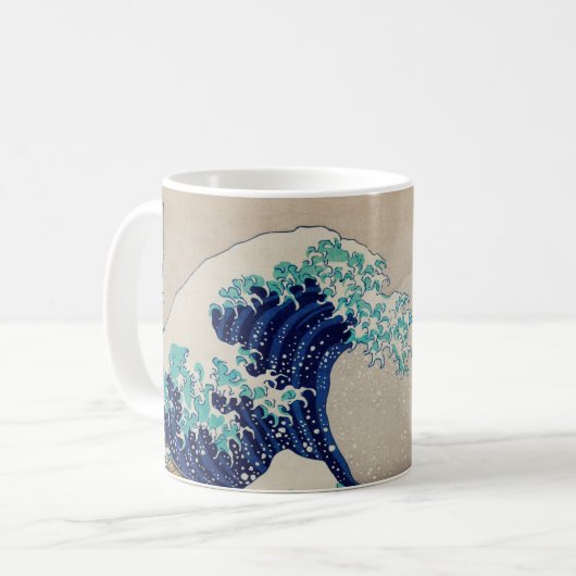 Hokusai Great Wave off Kanagawa. japan kunst Koffiemok (Voorkant links)