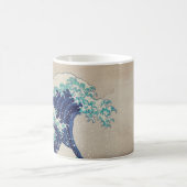 Hokusai Great Wave off Kanagawa. japan kunst Koffiemok (Center)