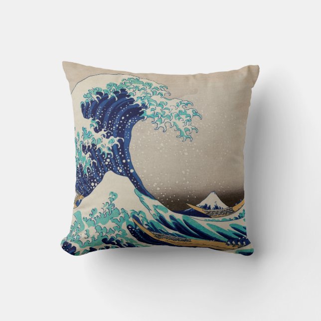 Hokusai Great Wave off Kanagawa.  japan kunst Kussen (Voorkant)