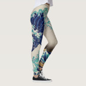 Hokusai Great Wave off Kanagawa.  japan kunst Leggings (Rechts)
