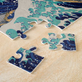 Hokusai Great Wave off Kanagawa.  japan kunst Legpuzzel (Zijkant)